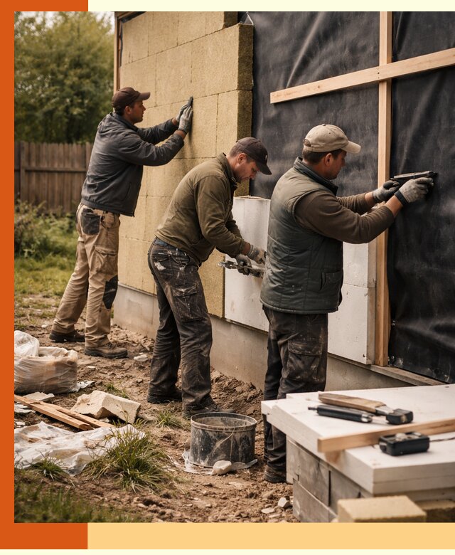 Утепление дачного дома под ключ в Лесосибирске