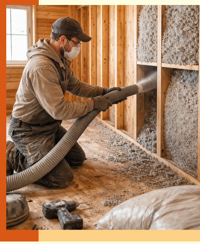 Утепление дачного дома эковатой в Лесосибирске — быстро и надёжно