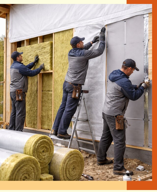 Утепление каркасного дома в Лесосибирске от 4374 руб./м2 — профессионально | ТепломастерЛсс