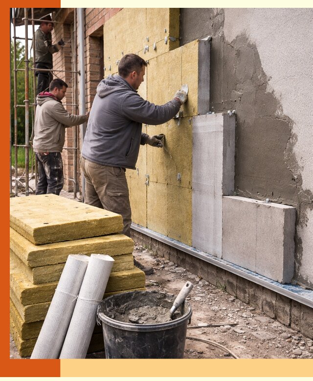 Утепление кирпичного дома под ключ в Лесосибирске