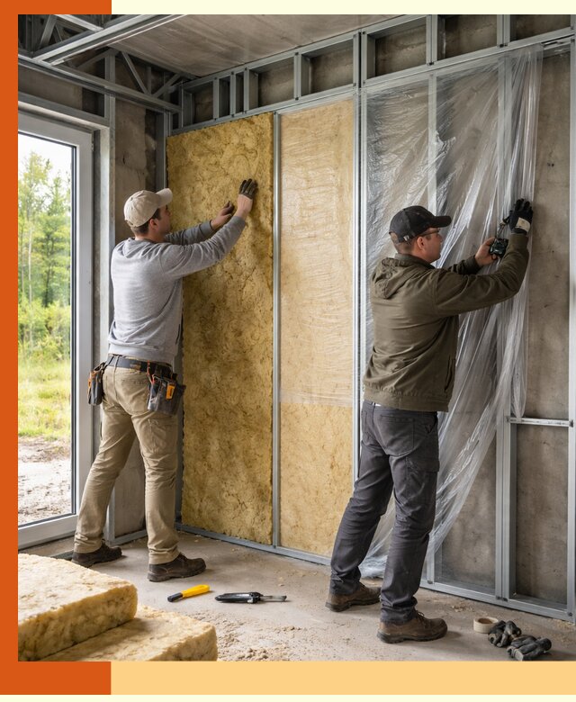 Утепление дома из ЛСТК в Лесосибирске с гарантией качества и эффективности