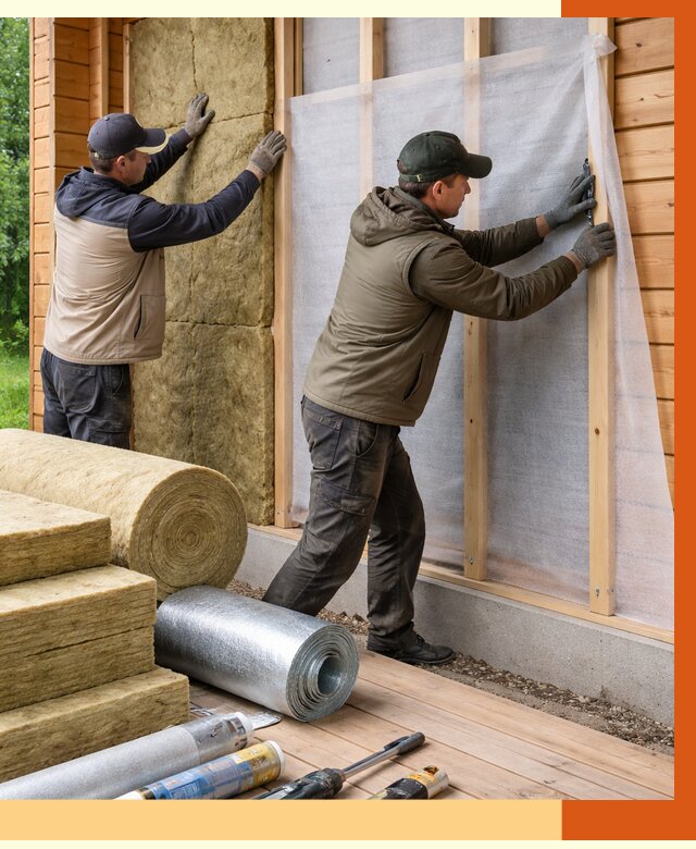 Утепление дома из двойного бруса в Лесосибирске от 4999 руб./м² — ТепломастерЛсс под ключ