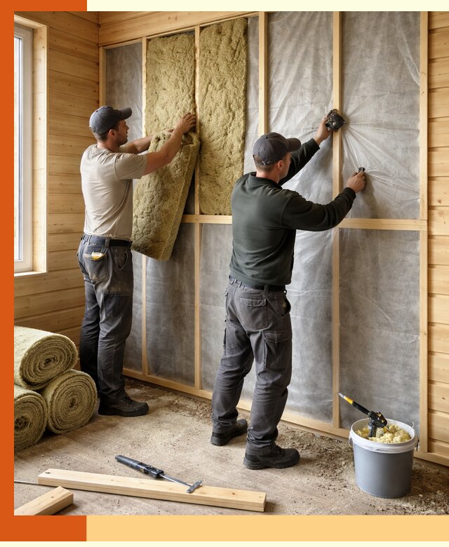 Утепление дома из минибруса в Лесосибирске: комплексные теплоизоляционные работы