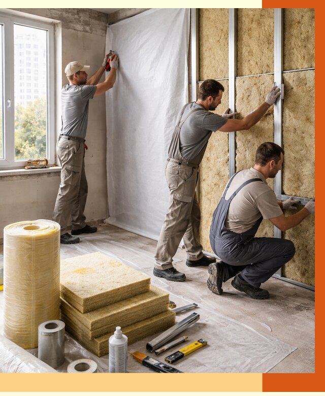 Утепление квартиры в Лесосибирске от 4687 руб/м2 — утеплить квартиру изнутри и снаружи | ТепломастерЛсс