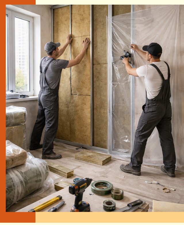 Утепление квартиры изнутри профессионально в Лесосибирске