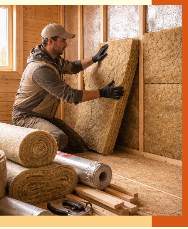 Утепление бани в Лесосибирске под ключ от 4687 руб./м2 — утеплить потолок, пол и стены | ТепломастерЛсс