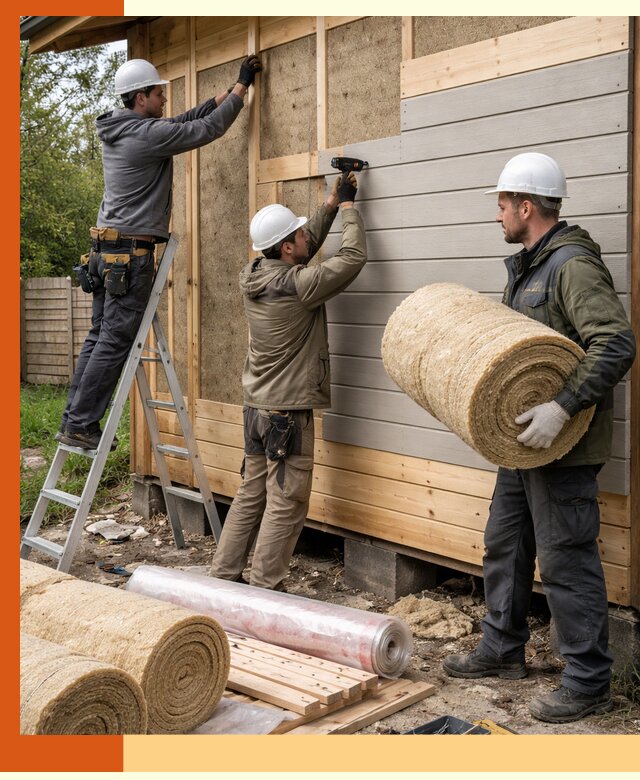 Утепление бани снаружи в Лесосибирске профессионально и надежно