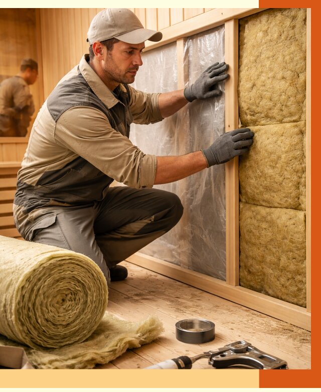 Утепление сауны изнутри в Лесосибирске от 6770 руб. за м2 | ППУ, под ключ — ТепломастерЛсс