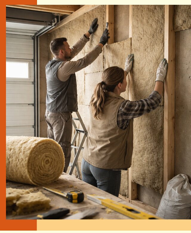 Утепление гаража изнутри в Лесосибирске: быстро и надежно