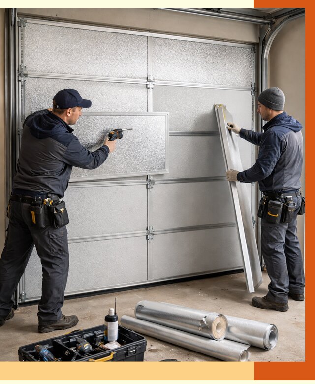 Утепление гаражных ворот в Лесосибирске от 8176 руб/м2 — надежно и быстро | ТепломастерЛсс