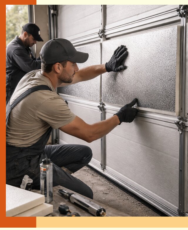 Утепление гаражных ворот в Лесосибирске качественно и надежно