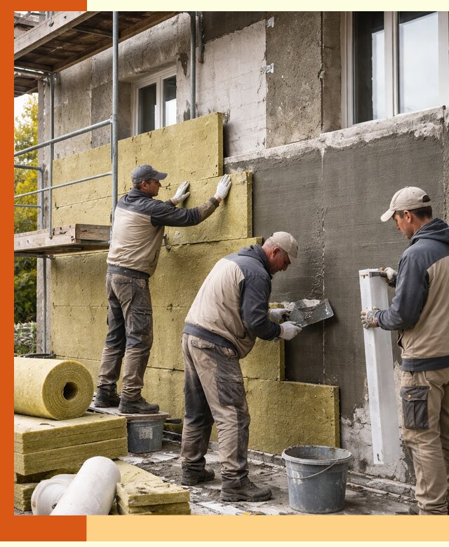 Утепление фасада зданий и домов в Лесосибирске