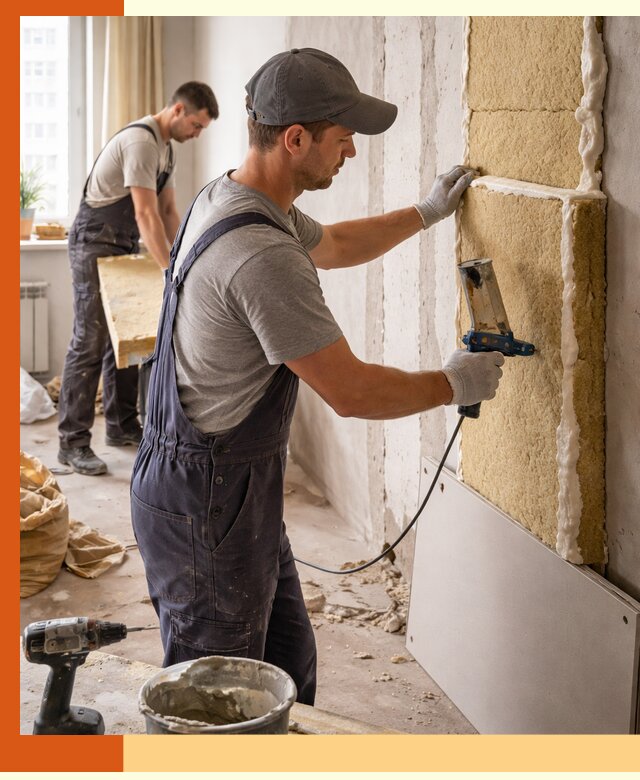 Утепление стен изнутри в Лесосибирске — качественно и эффективно