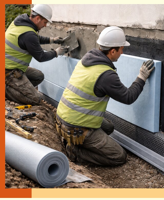 Утепление фундамента снаружи в Лесосибирске — профессиональная теплоизоляция