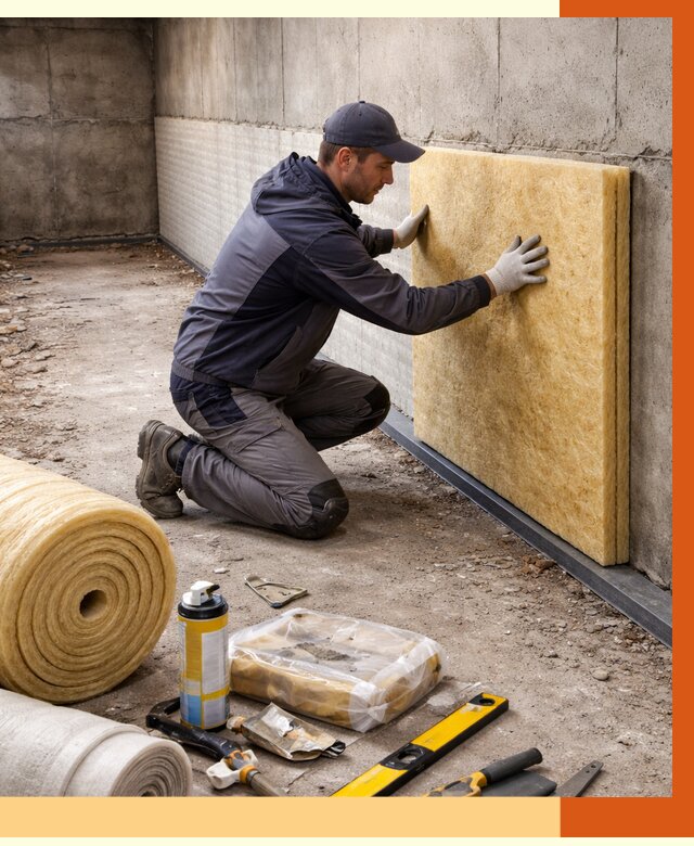 Утепление фундамента изнутри в Лесосибирске от 4374 руб./м2 — работы под ключ | ТепломастерЛсс