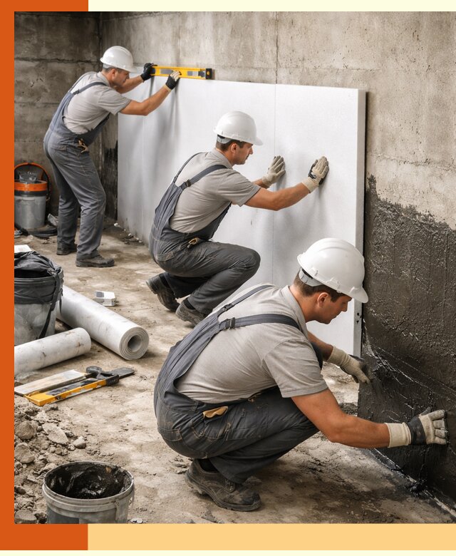 Утепление фундамента изнутри профессионально в Лесосибирске