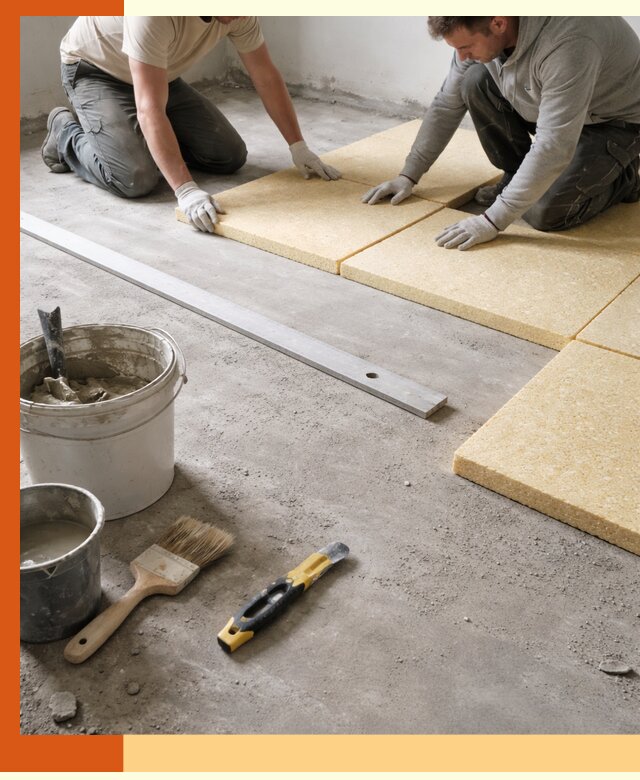 Утепление бетонного пола в Лесосибирске профессионально и недорого