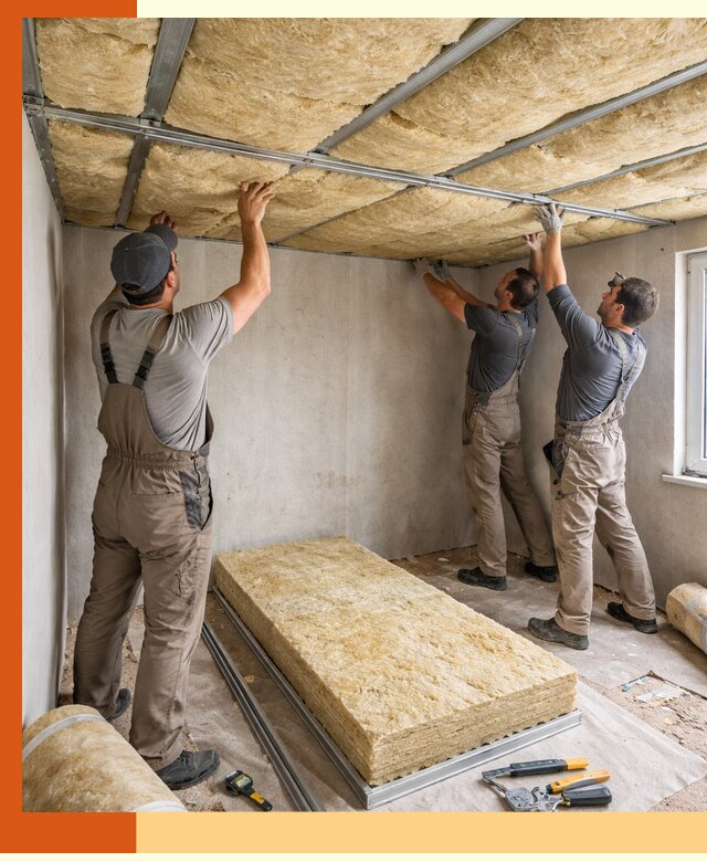 Утепление потолка в Лесосибирске — тепло и без сквозняков