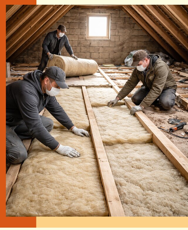 Утепление чердака в Лесосибирске — профессиональная теплоизоляция кровли