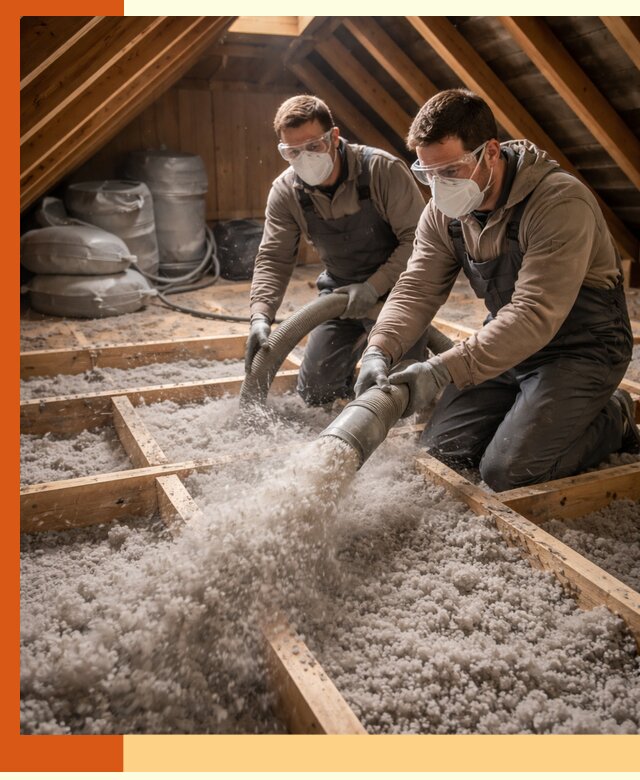 Утепление чердака эковатой в Лесосибирске — быстро и надёжно