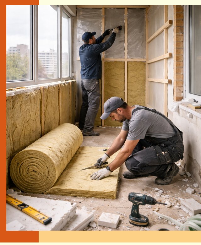 Утепление балкона под ключ в Лесосибирске качественно и быстро