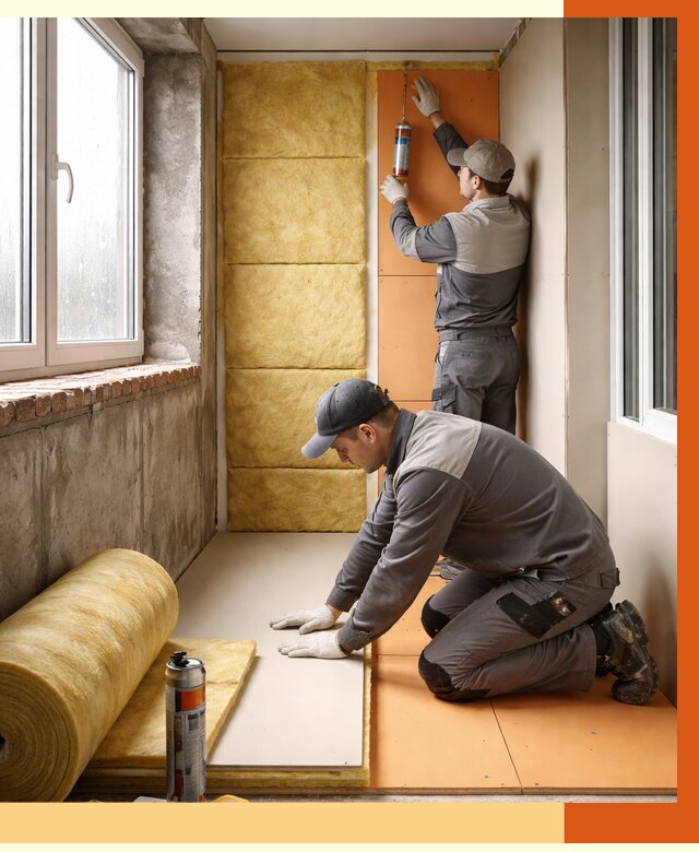 Утепление лоджии под ключ в Лесосибирске от 6770 руб/м2 — комплексное решение | ТепломастерЛсс