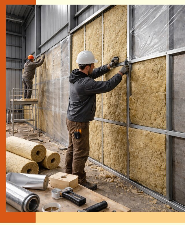 Утепление ангара в Лесосибирске — профессиональная теплоизоляция помещений