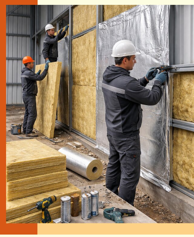 Утепление металлического ангара профессионально в Лесосибирске