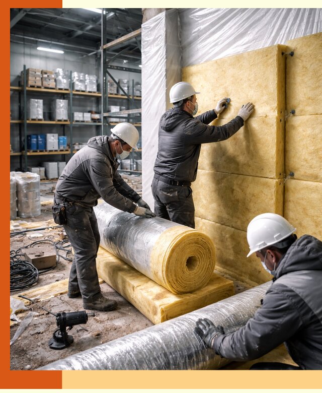 Утепление склада химсырья в Лесосибирске: безопасная и эффективная изоляция