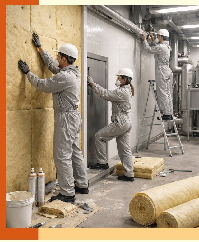 Утепление пищевого цеха под ключ в Лесосибирске