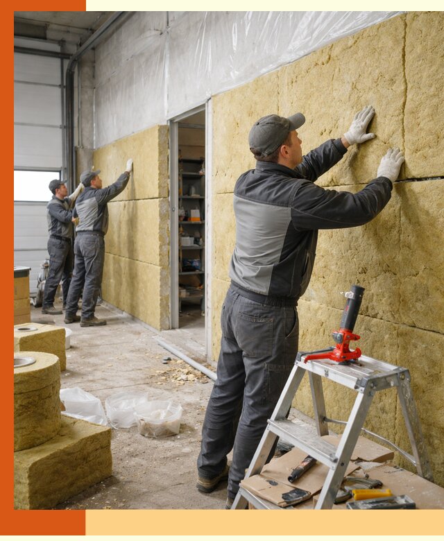 Утепление автосервиса и мастерских в Лесосибирске качественно и надёжно