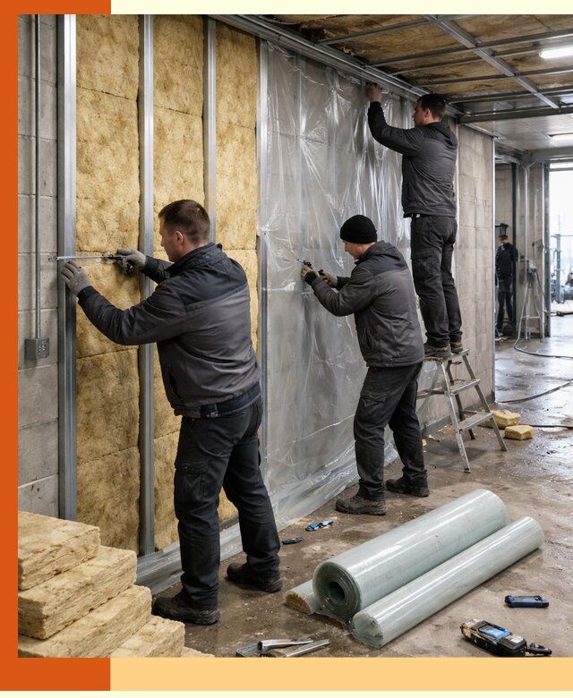 Профессиональное утепление автомойки в Лесосибирске для любого типа помещений