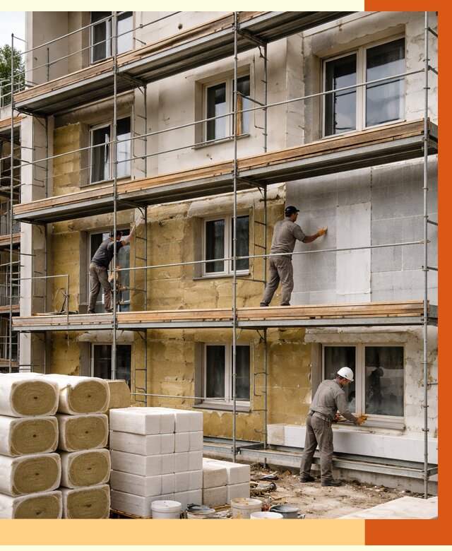 Утепление гостиницы в Лесосибирске от 7499 руб./м2 — комплексно, ППУ, под ключ | ТепломастерЛсс