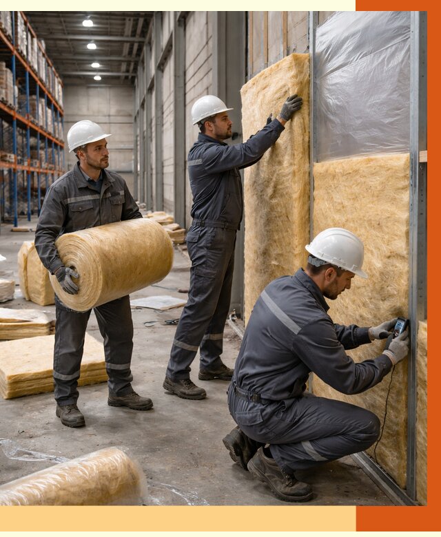 Утепление логистического центра в Лесосибирске от 4687 руб/м² под ключ | ТепломастерЛсс