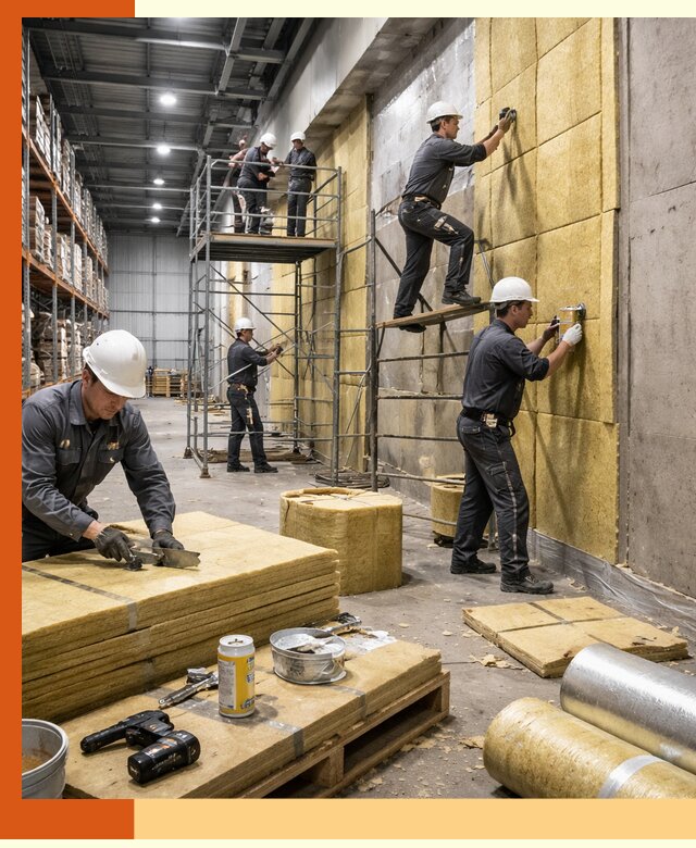 Утепление логистического центра в Лесосибирске качественно и экономично