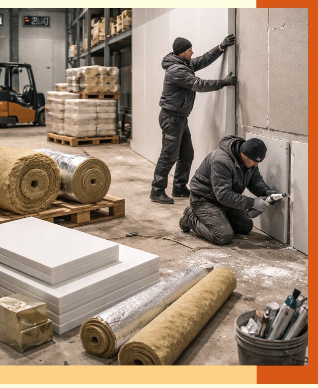 Утепление холодного склада в Лесосибирске от 8853 руб/м2 — комплексное под ключ | ТепломастерЛсс