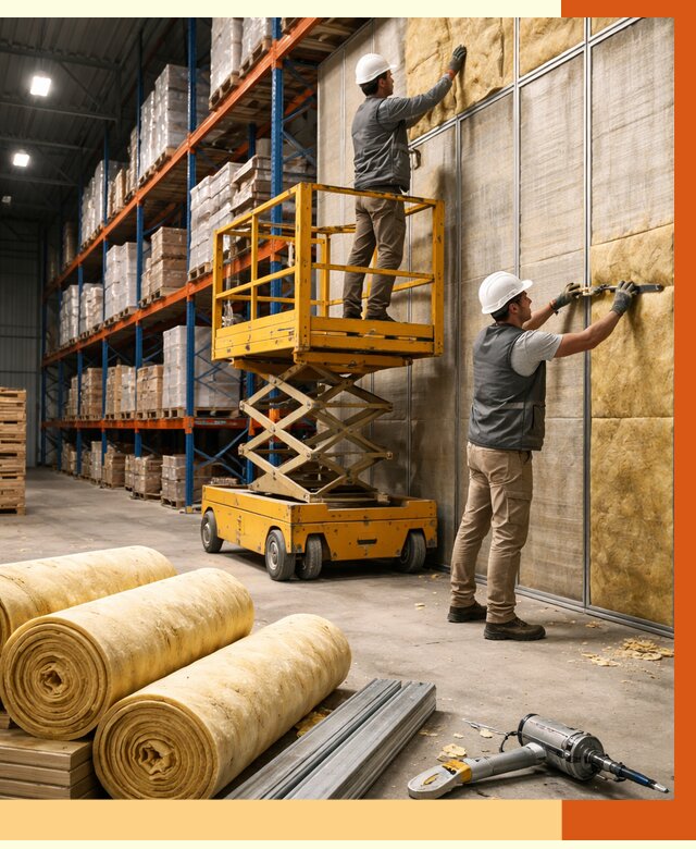 Утепление торгового склада в Лесосибирске от 3333 руб/м2 — комплексно и под ключ | ТепломастерЛсс