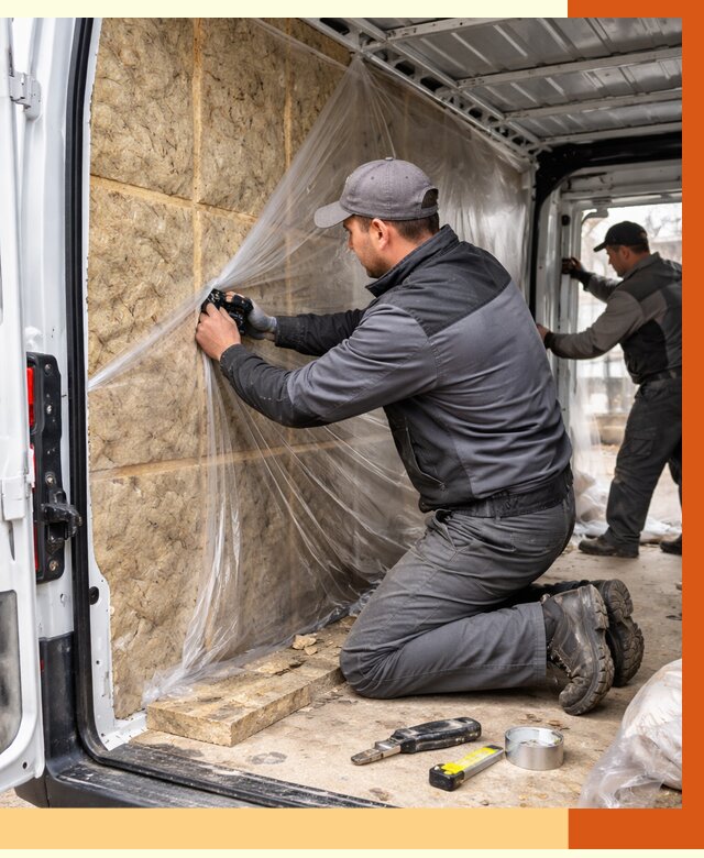 Утепление фургона в Лесосибирске от 17185 руб/м2 — утепление фургона ППУ и кузова | ТепломастерЛсс