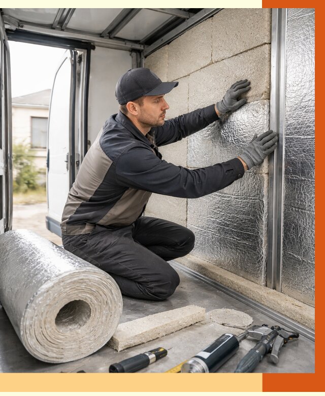 Утепление фургона рефрижератора в Лесосибирске от 13019 руб./м² под ключ | ТепломастерЛсс