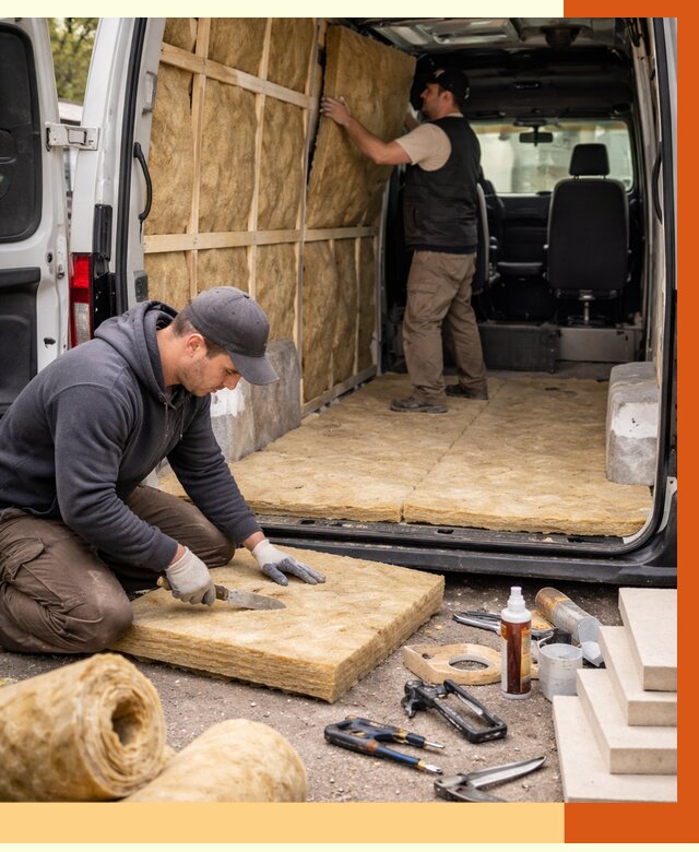 Утепление кемпера в Лесосибирске под ключ от 12498 руб. — профессионально | ТепломастерЛсс