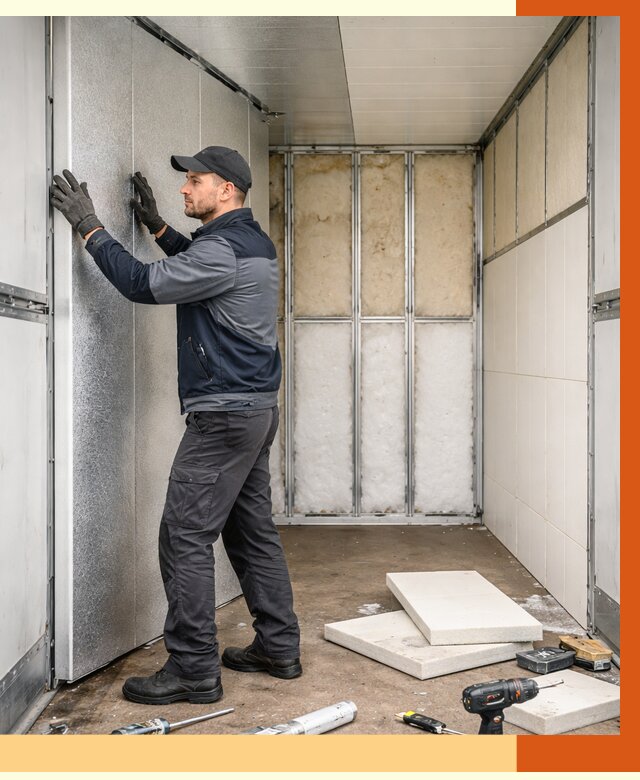 Утепление холодильного кузова в Лесосибирске от 14060 руб. под ключ | ТепломастерЛсс