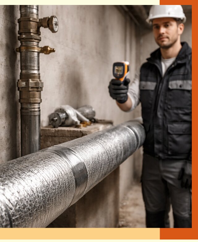 Утепление труб водоснабжения в Лесосибирске от 8853 руб. за м² — услуги ТепломастерЛсс