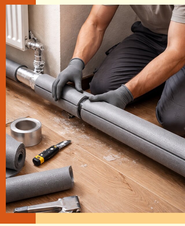 Утепление труб отопления в Лесосибирске: теплоизоляция и защита сети