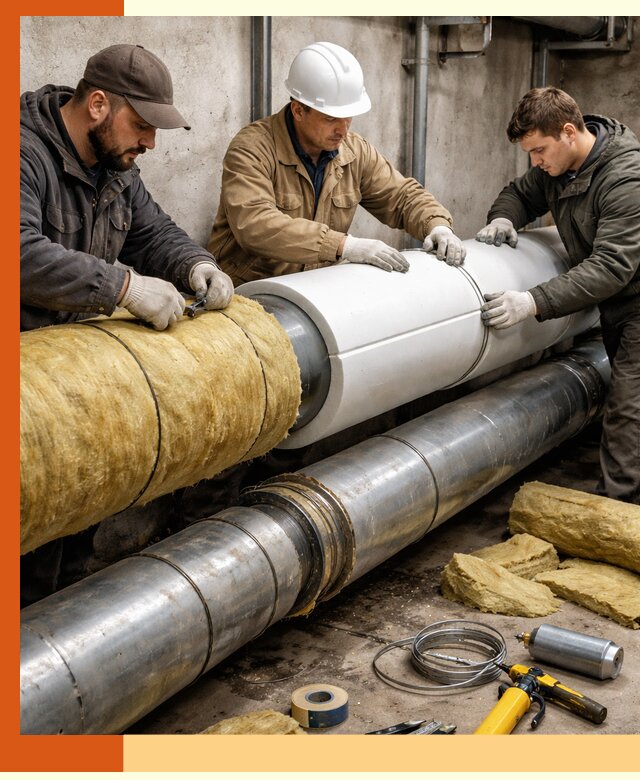 Утепление трубопровода в Лесосибирске с гарантией энергоэффективности