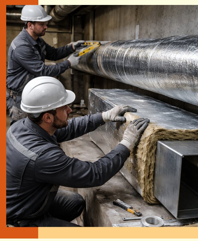 Профессиональное утепление воздуховодов и теплоизоляция в Лесосибирске