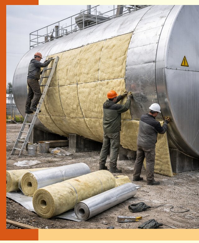 Утепление резервуаров с топливом в Лесосибирске надежно и экономично