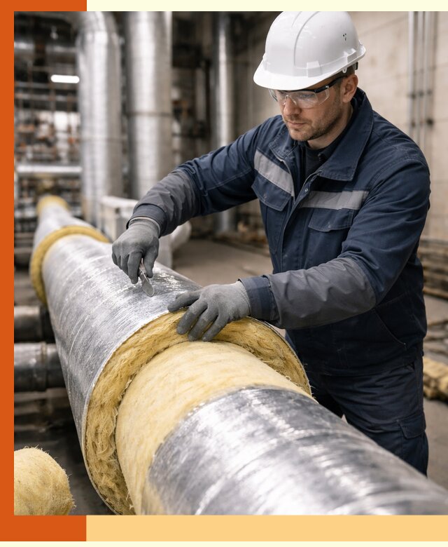 Утепление технологического оборудования и заводских установок в Лесосибирске