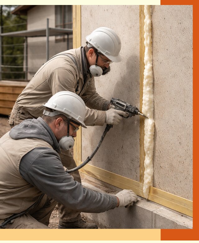 Утепление сип панелей ППУ в Лесосибирске от 4999 руб. под ключ | ТепломастерЛсс