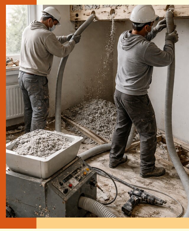 Заполнение пустот перекрытий пеной и наполнителями в Лесосибирске