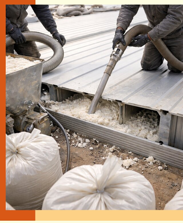 Заполнение пустот кровельных панелей пенными и мокрыми герметиками в Лесосибирске